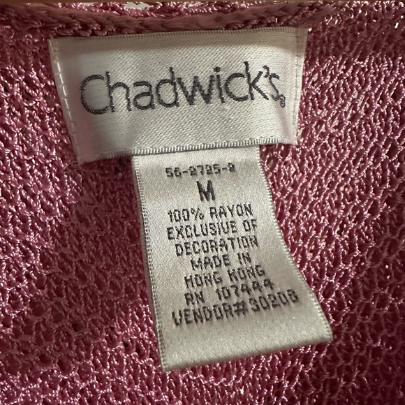 Pink mesh sweater, women’s Chadwick - Picture 2 of 9